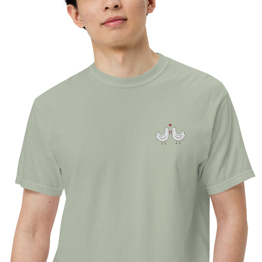 Chicken Kiss Embroidered Comfort Colors Shirt