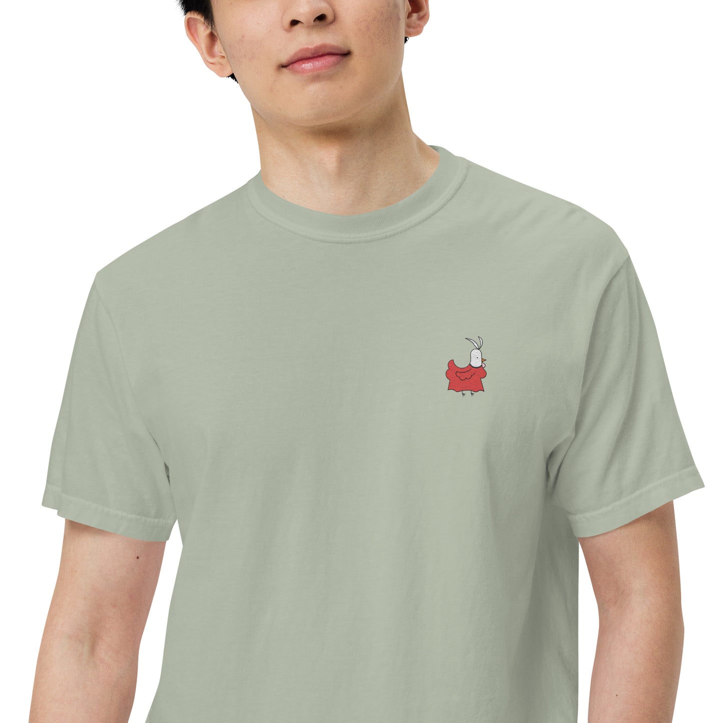 Chicken Fancy Embroidered Comfort Colors Shirt