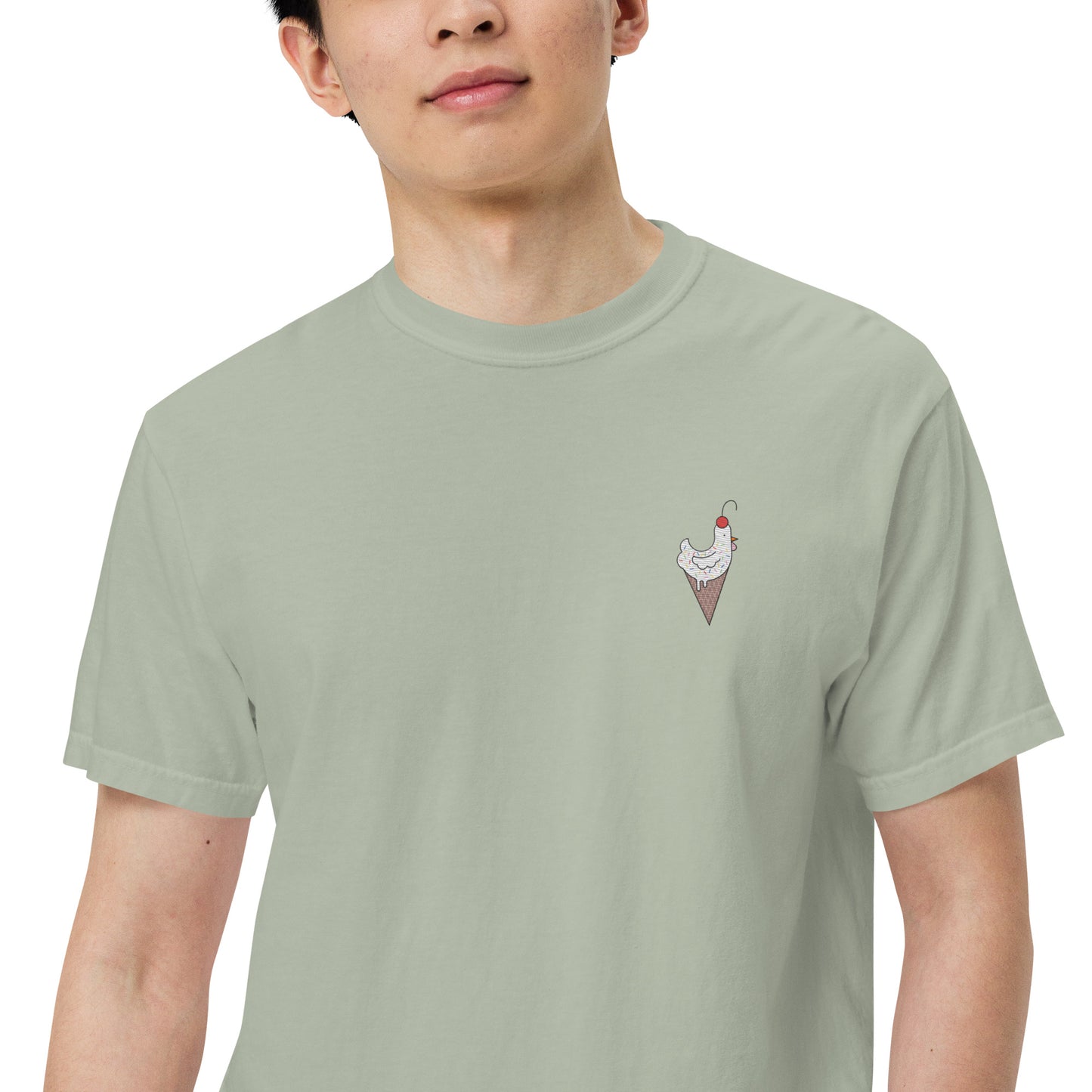 Chicken Cone Embroidered Comfort Colors Shirt