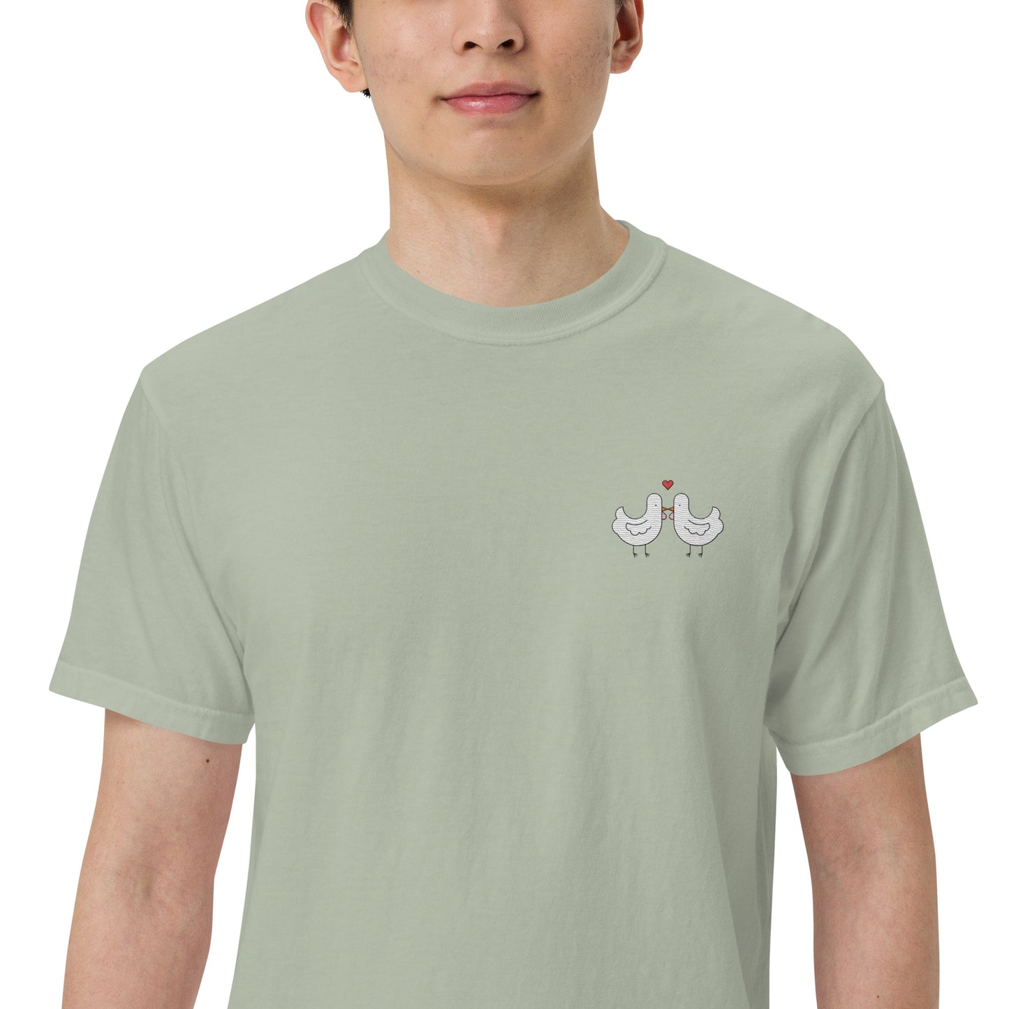 Chicken Kiss Embroidered Comfort Colors Shirt