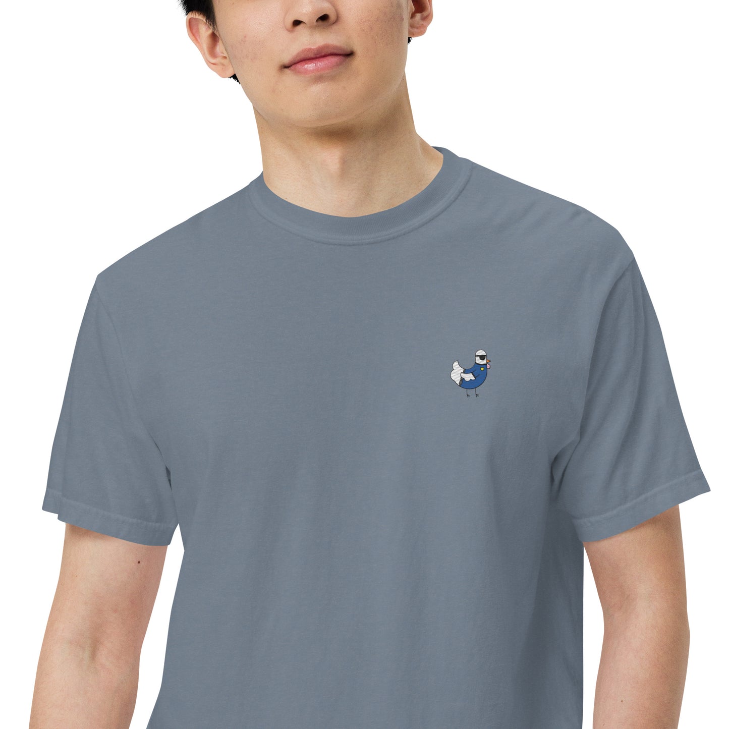 Chicken Officer Embroidered Comfort Colors Shirt