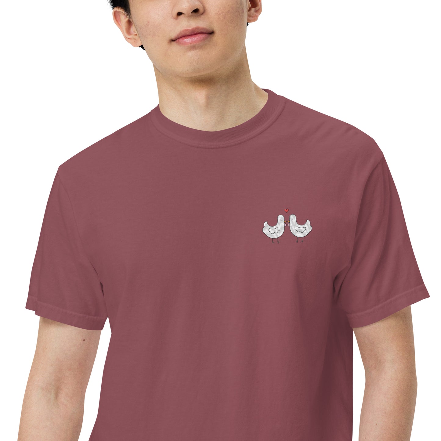 Chicken Kiss Embroidered Comfort Colors Shirt