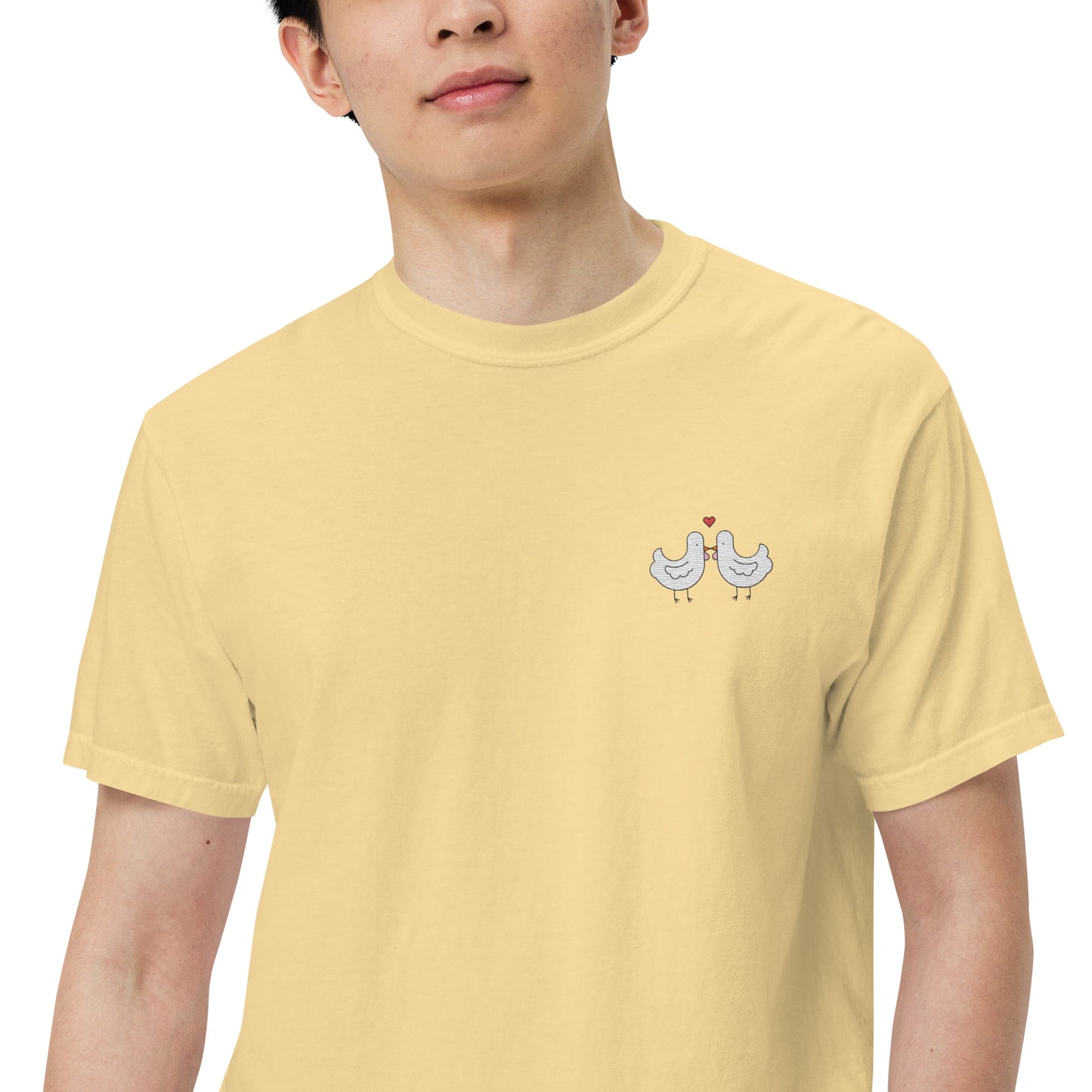 Chicken Kiss Embroidered Comfort Colors Shirt