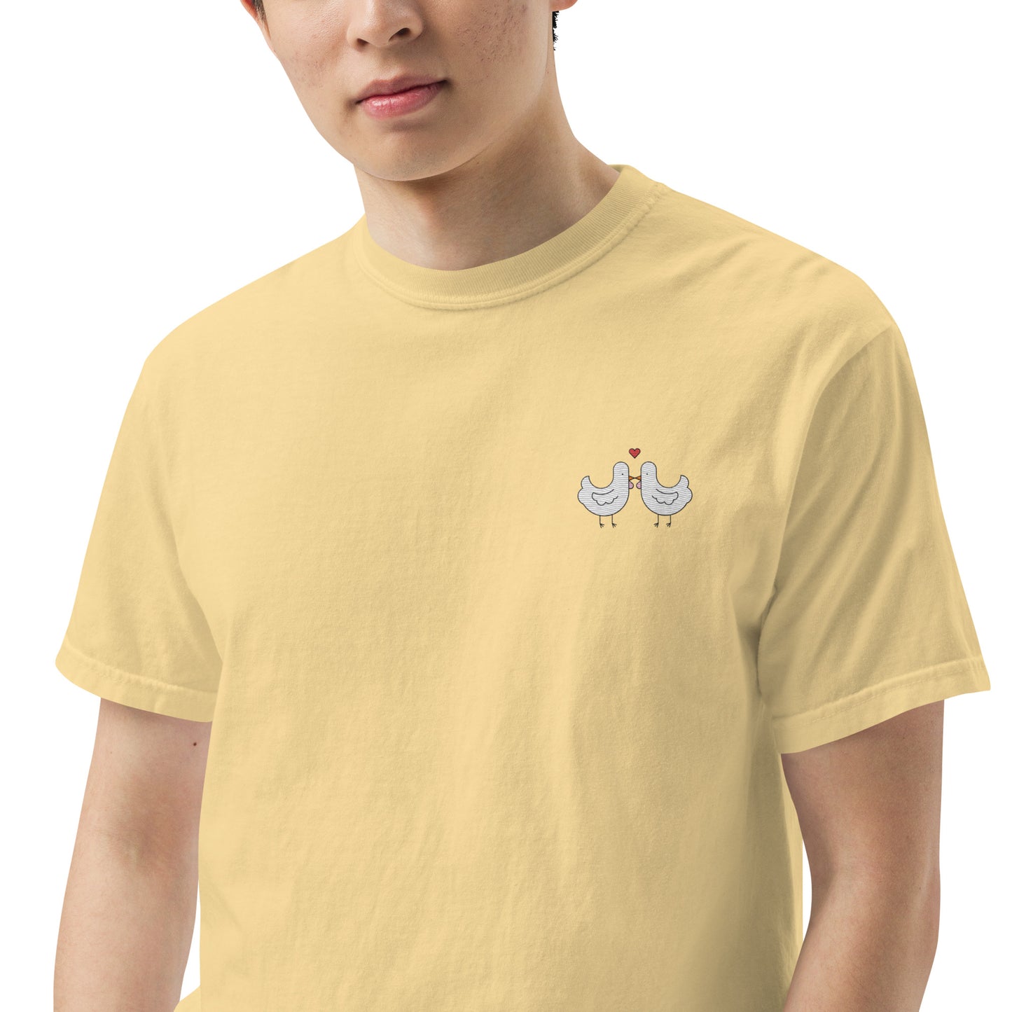 Chicken Kiss Embroidered Comfort Colors Shirt