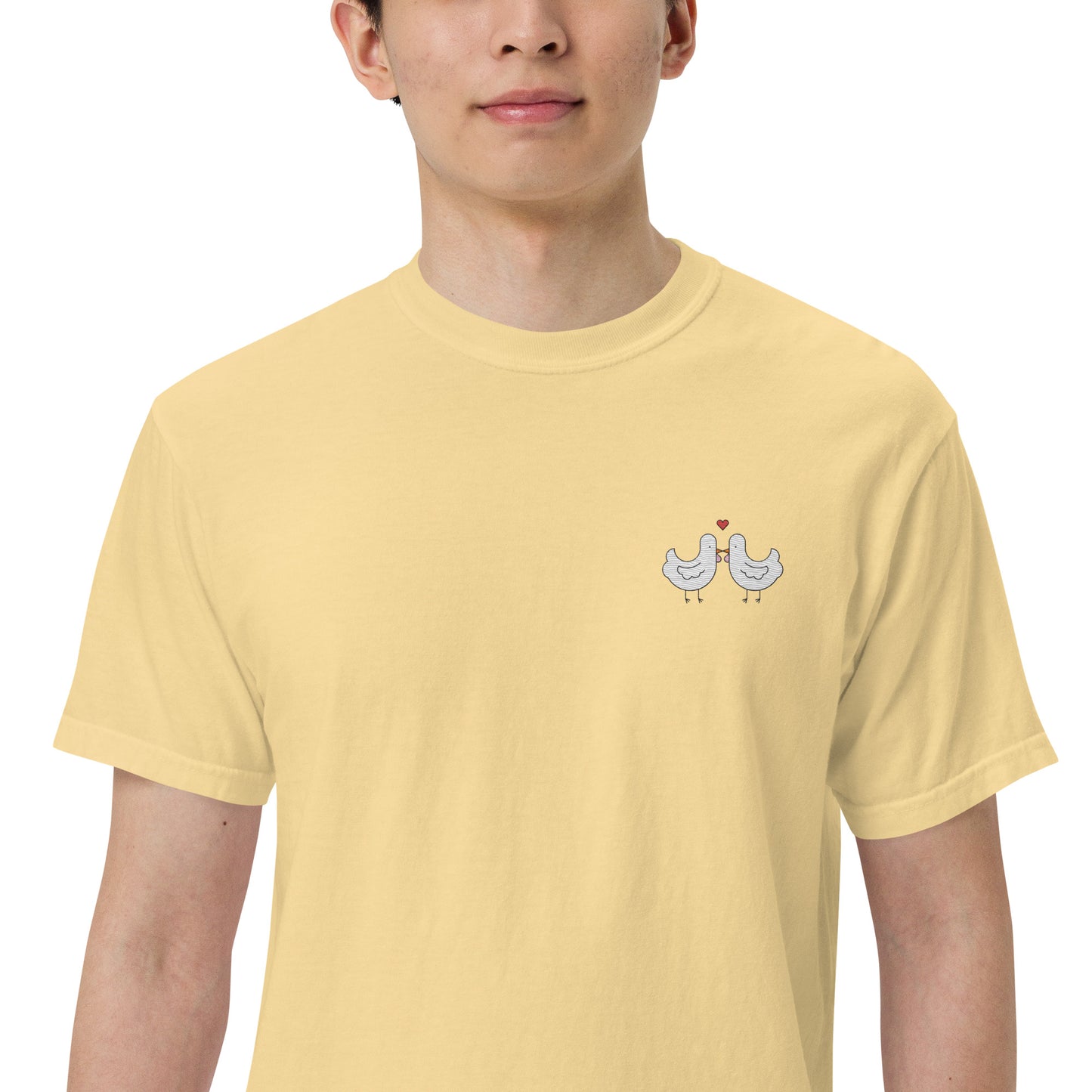 Chicken Kiss Embroidered Comfort Colors Shirt