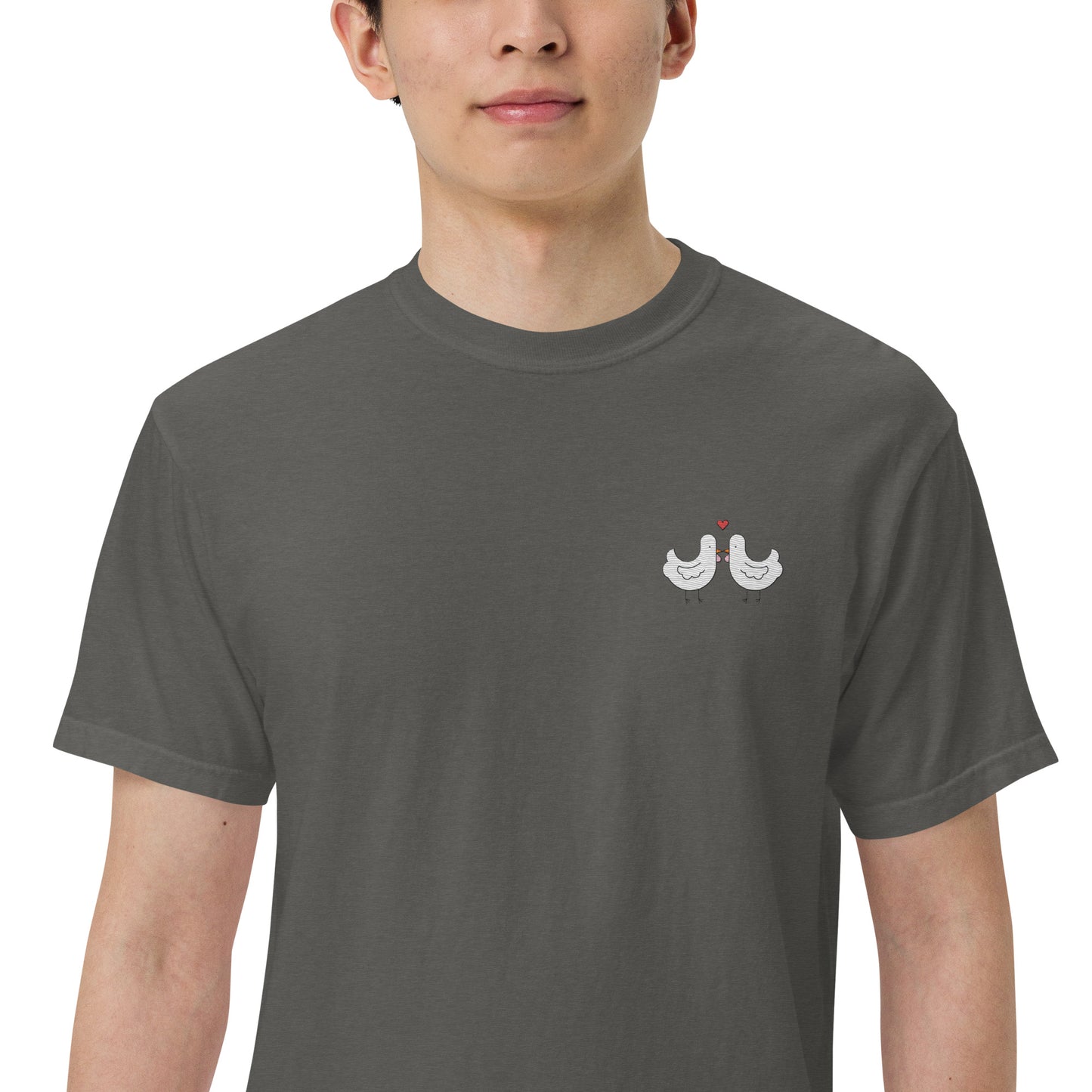 Chicken Kiss Embroidered Comfort Colors Shirt