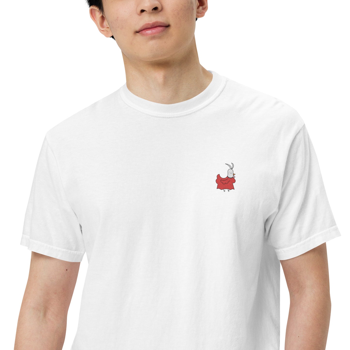 Chicken Fancy Embroidered Comfort Colors Shirt