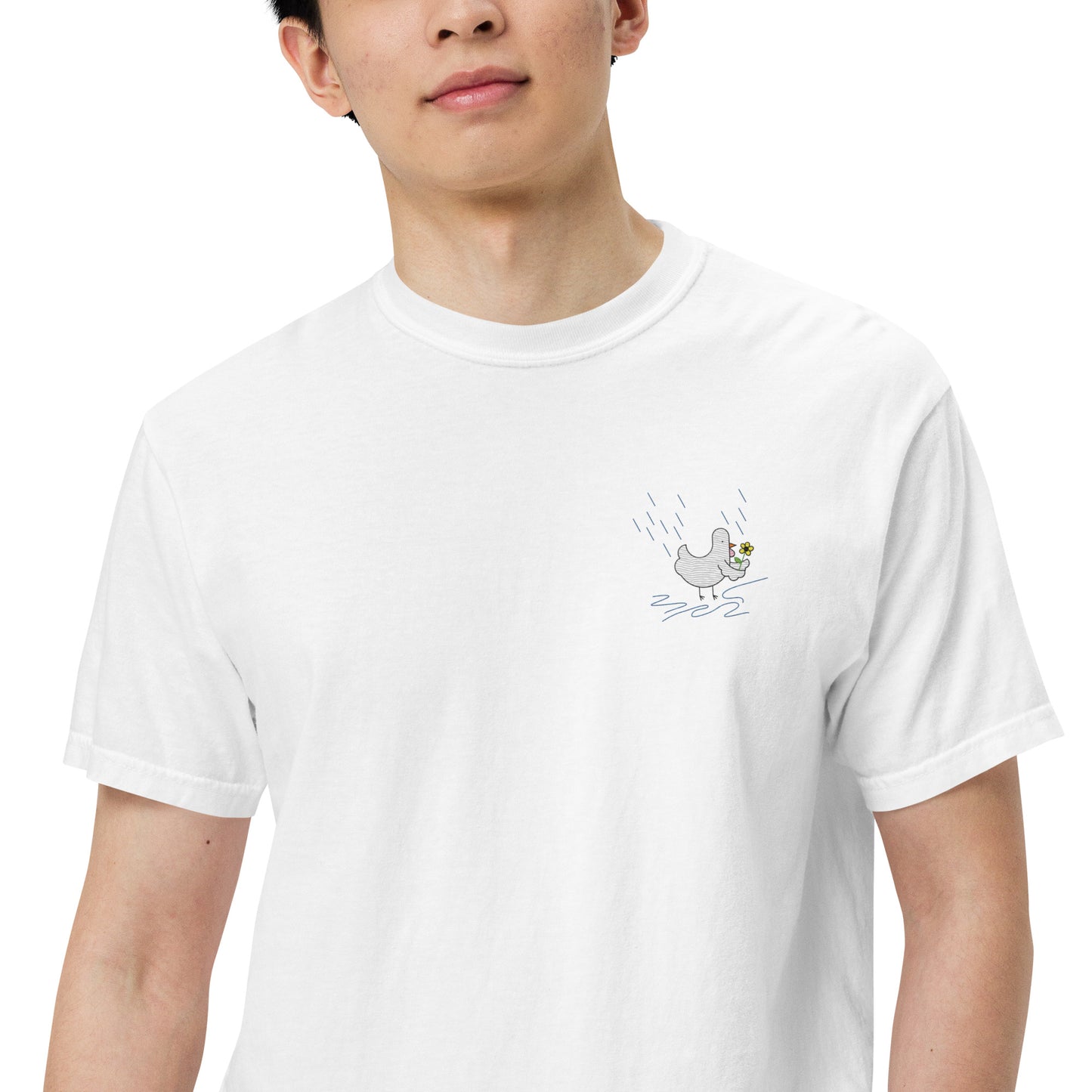 Chicken Gardener Embroidered Comfort Colors Shirt